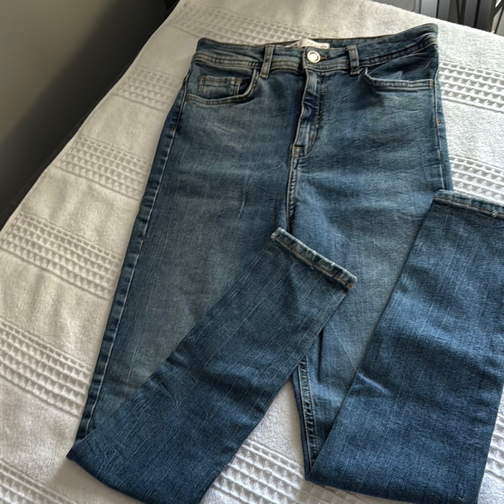 High-Rise Women’s Slim Jeans - Dark Blue
